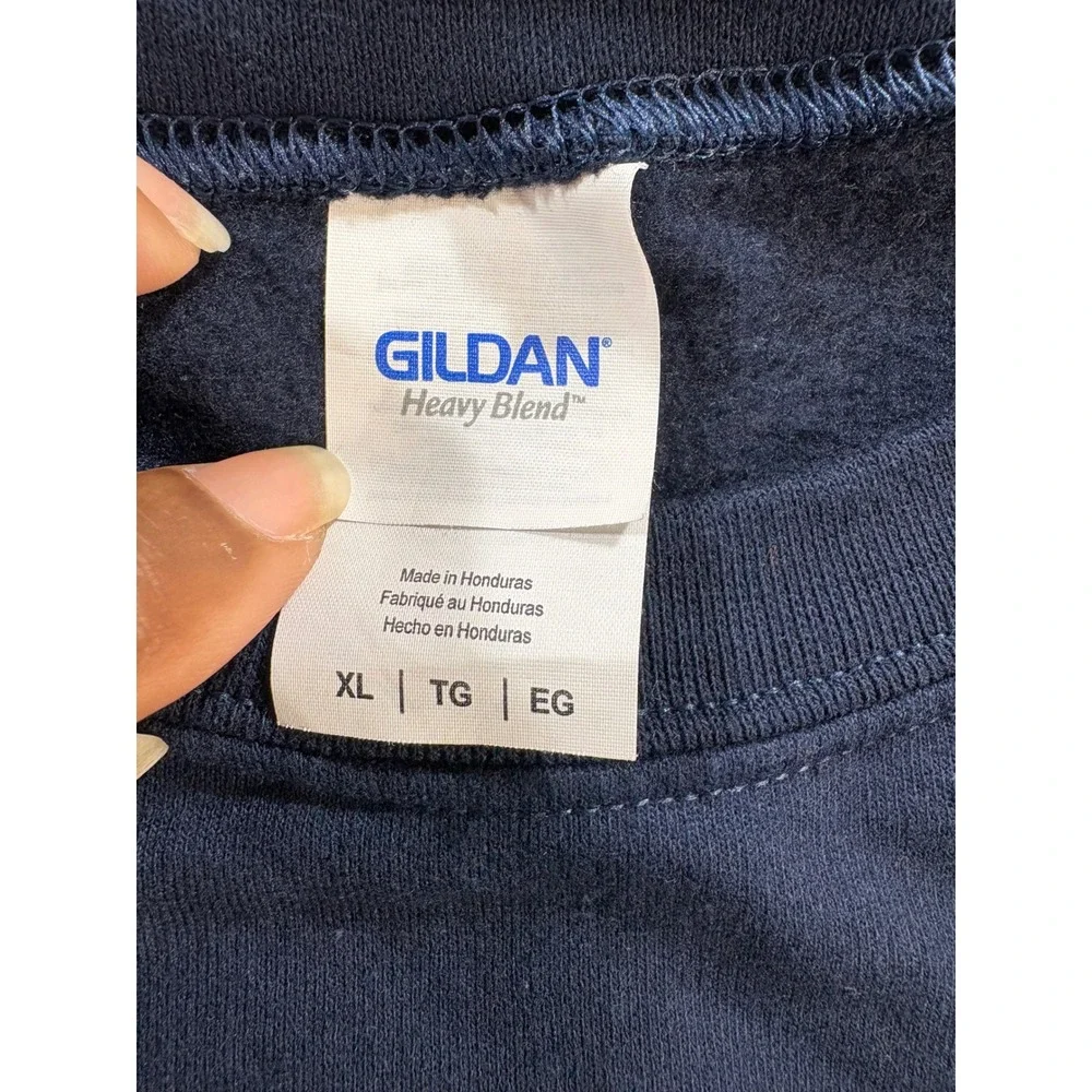 Gildan Heavy Blend Blue For the Love of the Game American‎ Flag Sweatshirt XL